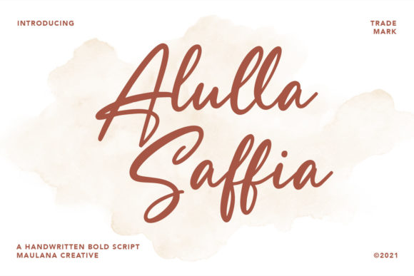 Alulla Saffia: The Script Typeface That Elevates Campaign Visuals