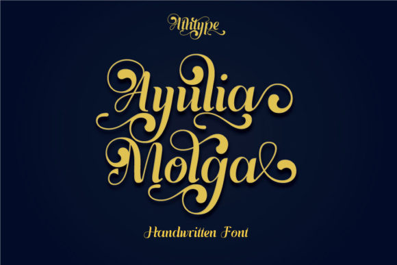 Ayulia Molga: A Refined Script Font for Editorial Design
