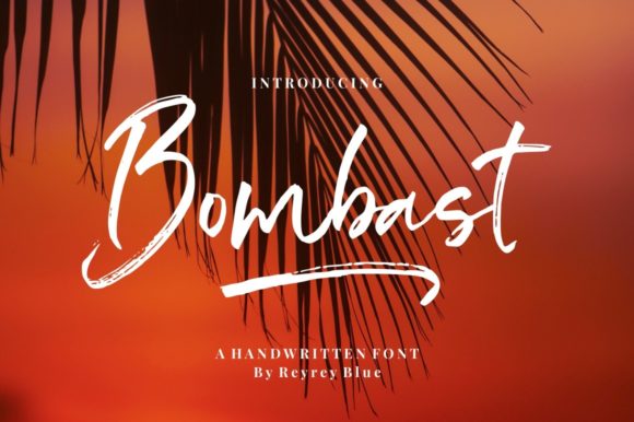 Bombast Brushed Script Typeface Review