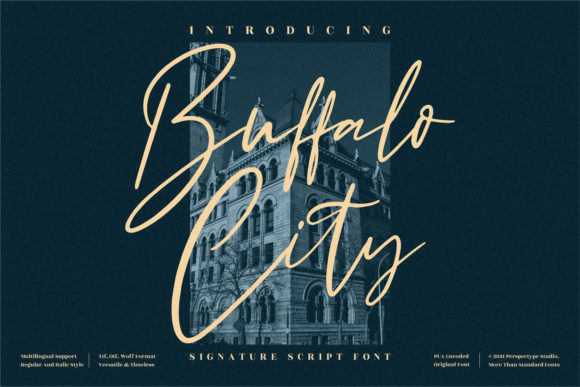 Buffalo City: A Refined Script Font for Editorial Design