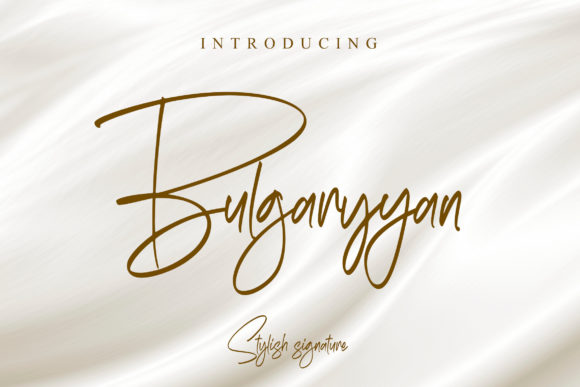 Bulgaryyan: A Luxurious Script Font for Editorial Design