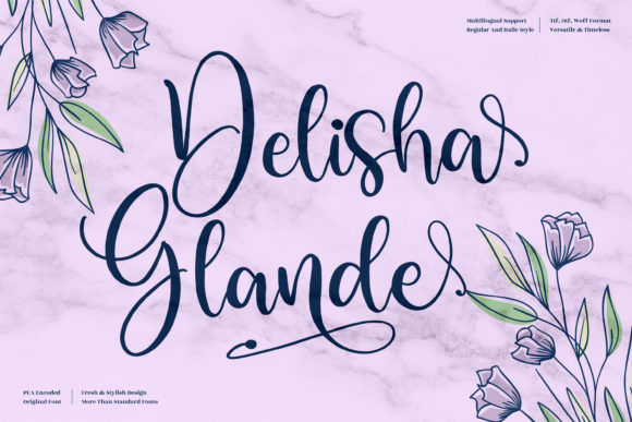 Delisha Glande: The Script Font That Elevates Campaign Visuals