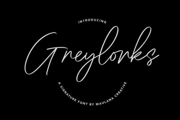 Greylorks: A Delicate Script Font for Editorial Design