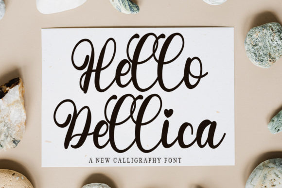 Hello Dellica: The Script Font That Elevates Small Business Branding