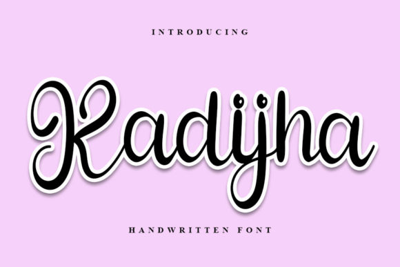 Kadijha: A Sophisticated Script Font for Editorial Design