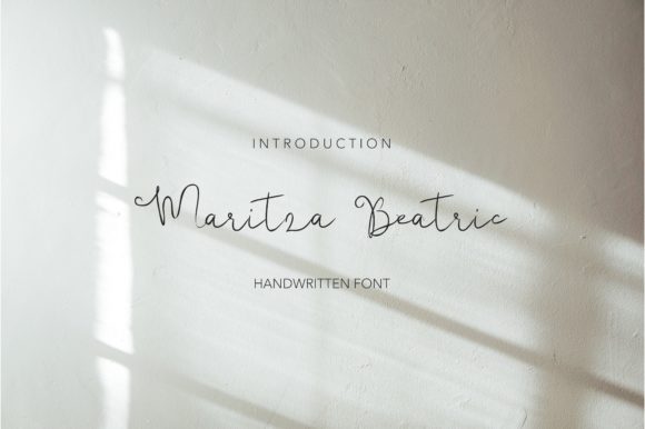 Maritza Beatric: A Delicate Script Font for Editorial Elegance