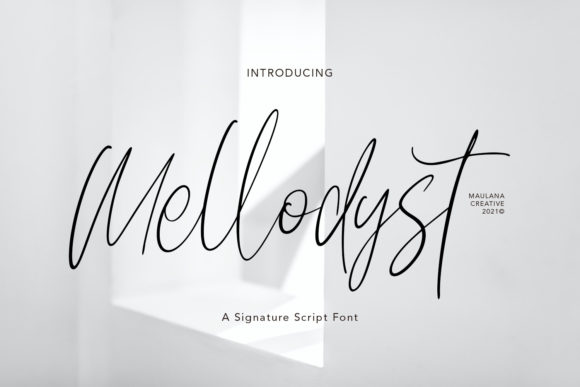 Mellodyst: A Delicate Script Font for Editorial Elegance