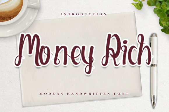Money Rich: The Whimsical Script Font for Handmade Brands