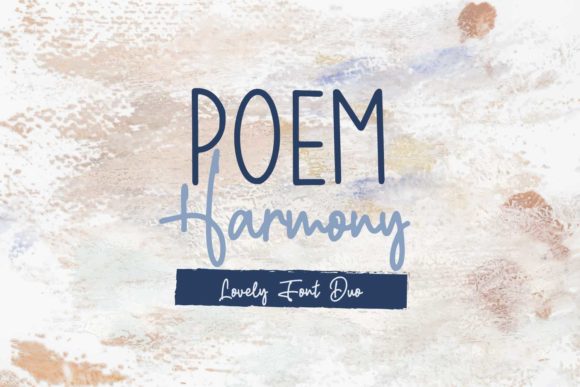 Poem Harmony: The Sweet Script Font for Editorial Design