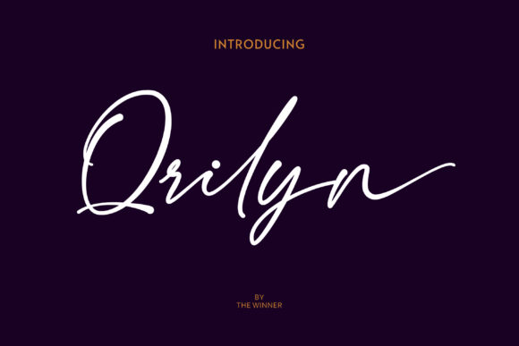 Qrilyn: The Elegant Script Font for Chic Craft Projects