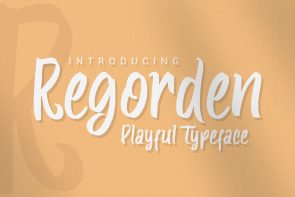 Regorden: A Playful Script Font for Modern Editorial Design