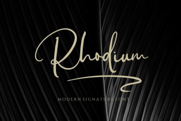 Rhodium Script Font: Elevating Digital Brand Identity