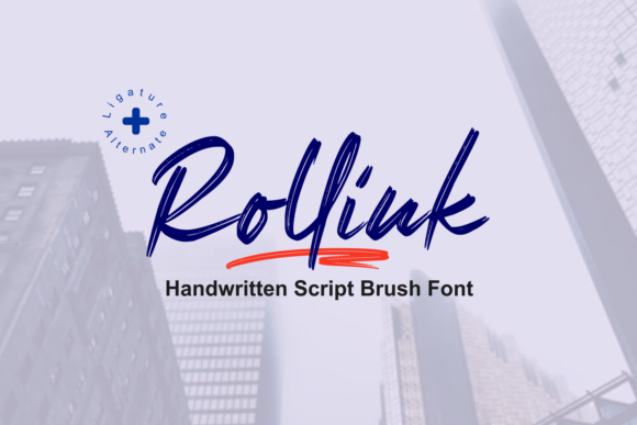 Rollink: The Brushed Script Typeface for Handmade Branding