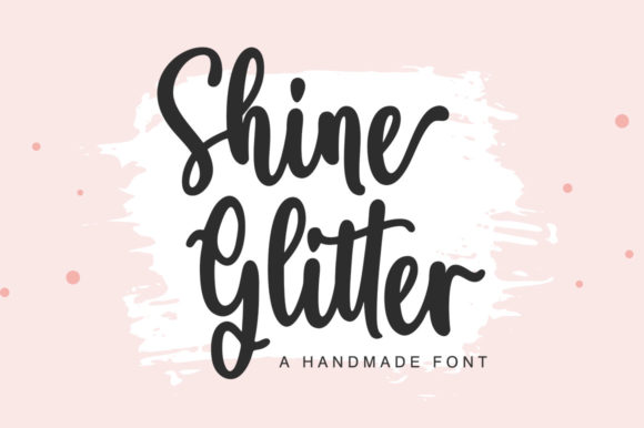 Shine Glitter: A Whimsical Script Font Review for Brand Designers
