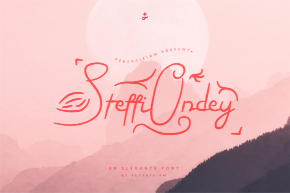 Steffi Ondey: A Refined Script Font for Editorial Elegance