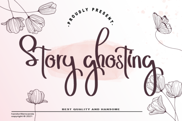Story Ghosting: The Whimsical Script Font for Handmade Brands