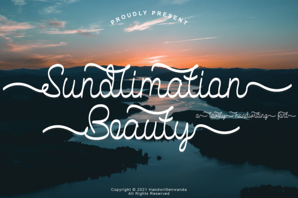 Sundlimation Beauty: A Refined Script Font for Sophisticated Branding